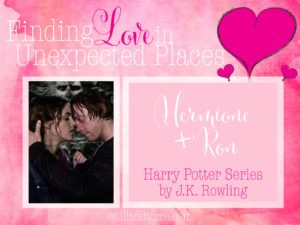 Books with a romantic subplot
Harry Potter Series, by J.K. Rowling
Hermione and Ron
